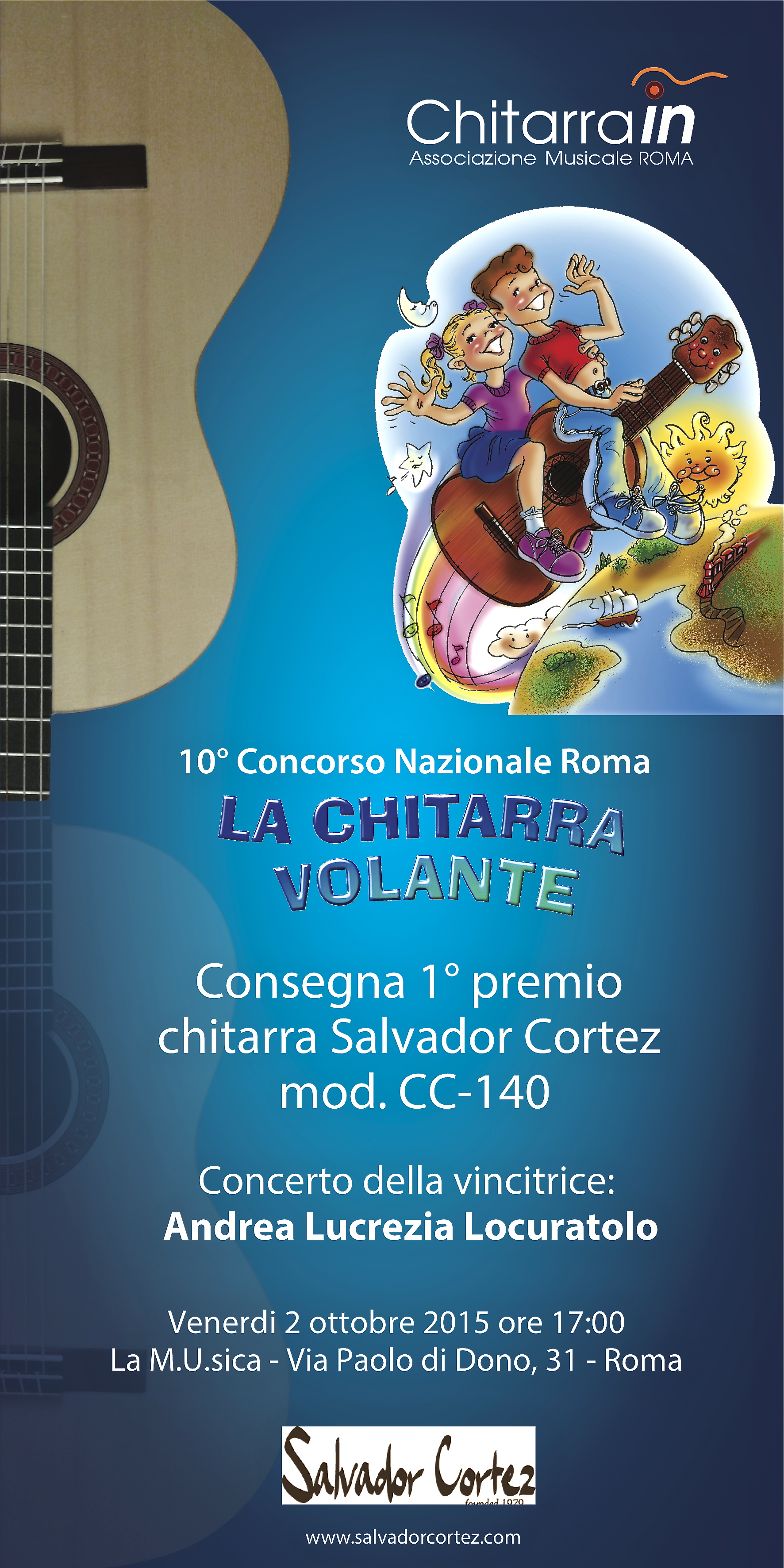 a premiazione chitarra cortez